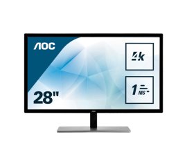 AOC 79 Series U2879VF Monitor PC 71,1 cm (28") 3840 x 2160 Pixel 4K Ultra HD LCD Argento, Nero