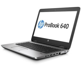 HP ProBook 640 G2 i7-6600U Computer portatile 35,6 cm (14") Full HD Intel® Core™ i7 4 GB DDR4-SDRAM 1000 GB HDD Wi-Fi 4 (802.11n) Windows 7 Professional Nero, Argento