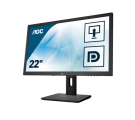 AOC 75 Series E2275PWQU Monitor PC 54,6 cm (21.5") 1920 x 1080 Pixel Full HD LED Nero