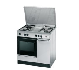 Indesit K9G21S(X)/I S cucina Gas naturale Gas Stainless steel