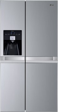 LG GSL545PVYZ frigorifero side-by-side Libera installazione 538 L Platino, Stainless steel