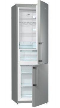 Gorenje NRK6192GX frigorifero con congelatore Libera installazione 307 L Grigio, Stainless steel