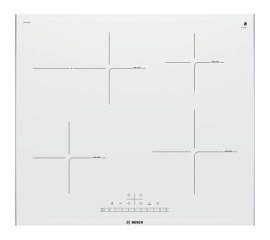 Bosch PIF672FB1E piano cottura Acciaio inossidabile, Bianco Da incasso Piano cottura a induzione 4 Fornello(i)