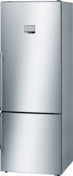 Bosch Serie 8 KGF56PI40 frigorifero con congelatore Libera installazione 480 L Cromo