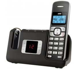 AEG Voxtel D235 Telefono DECT Identificatore di chiamata Nero, Argento