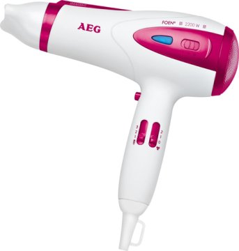 AEG HTD 5584 asciuga capelli 2200 W Rosa, Bianco