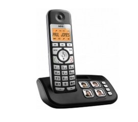 AEG Voxtel S120 Telefono DECT Identificatore di chiamata Nero