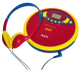 AEG CDP 4228 Kids Line Lettore CD portatile Blu, Rosso, Giallo