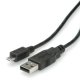 ROLINE 11.02.8754 cavo USB 0,8 m USB 2.0 USB A Micro-USB B Nero 2