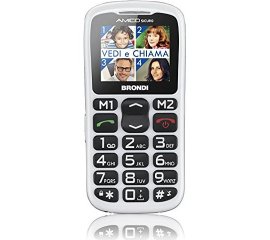 Brondi Amico Semplice Plus 4,57 cm (1.8") Bianco Telefono cellulare basico