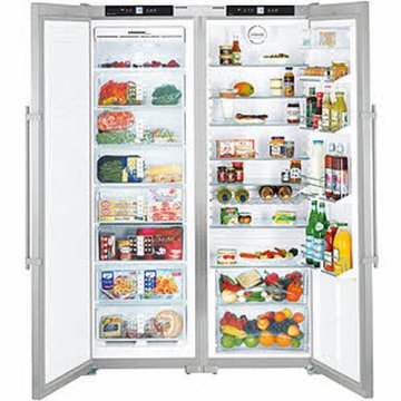 Liebherr SBSes 7252 Premium NoFrost frigorifero side-by-side Libera installazione 391 L Stainless steel