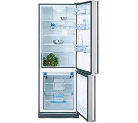 AEG S-75438-KG frigorifero con congelatore Libera installazione Acciaio inossidabile