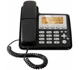 AEG Voxtel D210 Combo Telefono analogico/DECT Nero, Argento