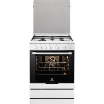 Electrolux EKK6130AOW cucina Built-in cooker Elettrico Gas Nero, Bianco A