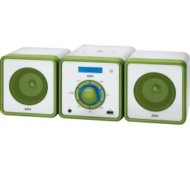 AEG MC 4455 Digitale FM, MW Verde, Bianco Riproduzione MP3
