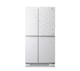 LG GS9566MNAV frigorifero side-by-side Libera installazione 606 L Grigio, Argento, Bianco