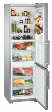 Liebherr CBNPes 3956 Premium frigorifero con congelatore Libera installazione 332 L Stainless steel