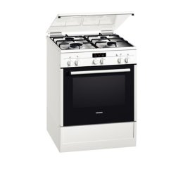 Siemens HR423214N cucina Elettrico Gas Nero, Bianco A-10%