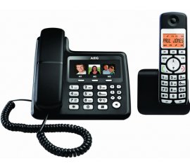 AEG VOXTEL S110 COMBO Telefono DECT Identificatore di chiamata Nero
