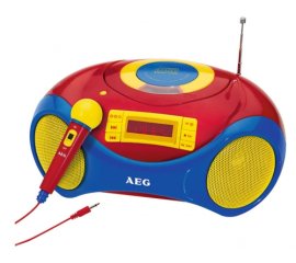 AEG SR 4363 CD Kids Line Digitale FM, PLL Blu, Rosso, Giallo Riproduzione MP3