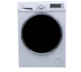 Sharp Home Appliances ES-FD8145W4 lavatrice Caricamento frontale 8 kg 1400 Giri/min Nero, Bianco