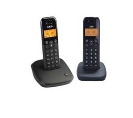 AEG Voxtel D100 Twin Telefono DECT Identificatore di chiamata Nero