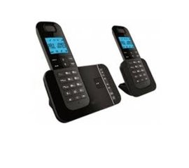AEG Voxtel D555 Twin Telefono DECT Identificatore di chiamata Nero