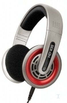 Sennheiser Headphones HD 435 Cuffie Cablato A Padiglione Nero, Rosso, Argento