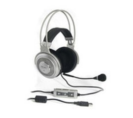 TEAC HP-7D Surround Sound Headset Cuffie Cablato Nero, Argento