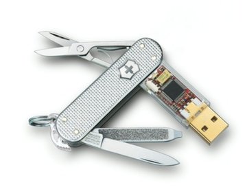Victorinox SwissFlash Alox, 4GB unità flash USB USB tipo A 2.0 Rosso, Stainless steel