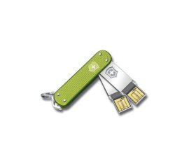 Victorinox Slim DUO 2x64GB unità flash USB 64 GB USB tipo A 2.0 Verde