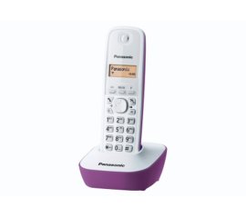 Panasonic KX-TG1611 Telefono DECT Identificatore di chiamata Viola, Bianco