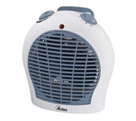 Ardes AR4F03 stufetta elettrica Interno Grigio, Bianco 2000 W Riscaldatore ambiente elettrico con ventilatore