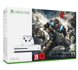 Microsoft Xbox One S + Gears of War 4 1 TB Wi-Fi Bianco