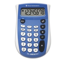 Texas Instruments TI-503 SV calcolatrice Tasca Calcolatrice con display Blu, Grigio