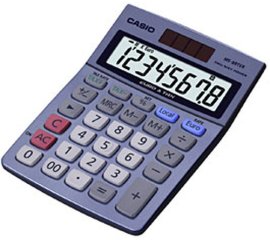 Casio MS-88TER calcolatrice Desktop Calcolatrice di base Metallico