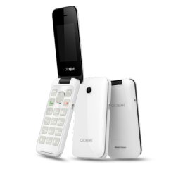 Alcatel 2051D 6,1 cm (2.4") Nero, Bianco Telefono per anziani