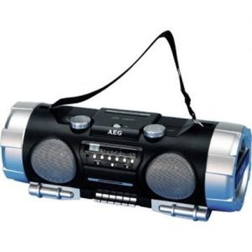 AEG SRR 4317 Mini impianto audio domestico Nero, Argento