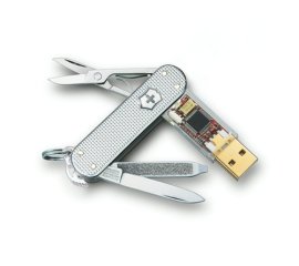 Victorinox SwissFlash Alox, 8GB unità flash USB USB tipo A 2.0 Stainless steel, Trasparente
