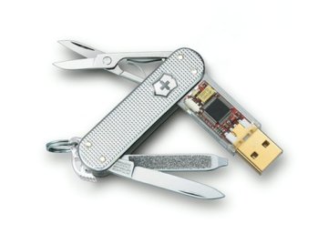 Victorinox SwissFlash Alox, 8GB unità flash USB USB tipo A 2.0 Stainless steel, Trasparente