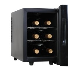 Haier HVTM06ABS cantina vino Cantinetta termoelettrica Libera installazione Nero, Argento 6 bottiglia/bottiglie