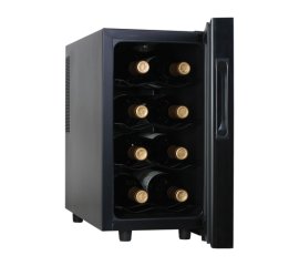 Haier 8-Bottle Wine Cellar Cantinetta termoelettrica Libera installazione Nero