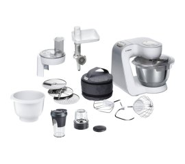 Bosch MUM58250 robot da cucina 1000 W 3,9 L Nero, Grigio, Metallico, Bianco