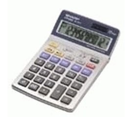 Sharp EL-337CB calcolatrice Tasca Calcolatrice finanziaria Argento