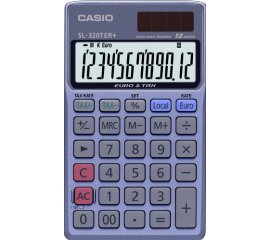 Casio SL-320TER+ calcolatrice Tasca Calcolatrice di base Blu
