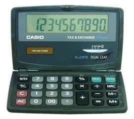 Casio SL-210TE calcolatrice Tasca Calcolatrice di base Nero