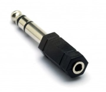 G&BL 232B adattatore per inversione del genere dei cavi 6.3mm M 3.5mm FM Nero