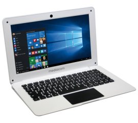 Mediacom SmartBook 11 Computer portatile 26,9 cm (10.6") HD Intel Atom® Z3735F 2 GB DDR3L-SDRAM 32 GB Flash Wi-Fi 4 (802.11n) Windows 10 Home Bianco