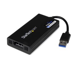 StarTech.com Adattatore da USB 3.0 a DisplaPort - 4K 30Hz Ultra HD - Certificato DisplayLink - Convertitore da USB Type-A a DP per monitor - Scheda Video e Grafica Esterna - Mac e Windows