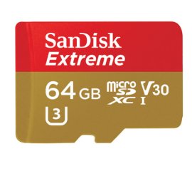 SanDisk Extreme, microSDXC, 64GB UHS-I Classe 10